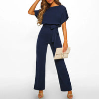 Wide-Leg Jumpsuit met Minimalistisch Design – Elegant & Veelzijdig – Sévanille