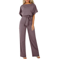 Wide-Leg Jumpsuit met Minimalistisch Design – Elegant & Veelzijdig – Sévanille