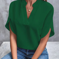 Dames Blouse met Korte Mouwen – Tijdloos & Luchtig – Norélya