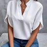 Dames Blouse met Korte Mouwen – Tijdloos & Luchtig – Norélya