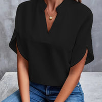 Dames Blouse met Korte Mouwen – Tijdloos & Luchtig – Norélya