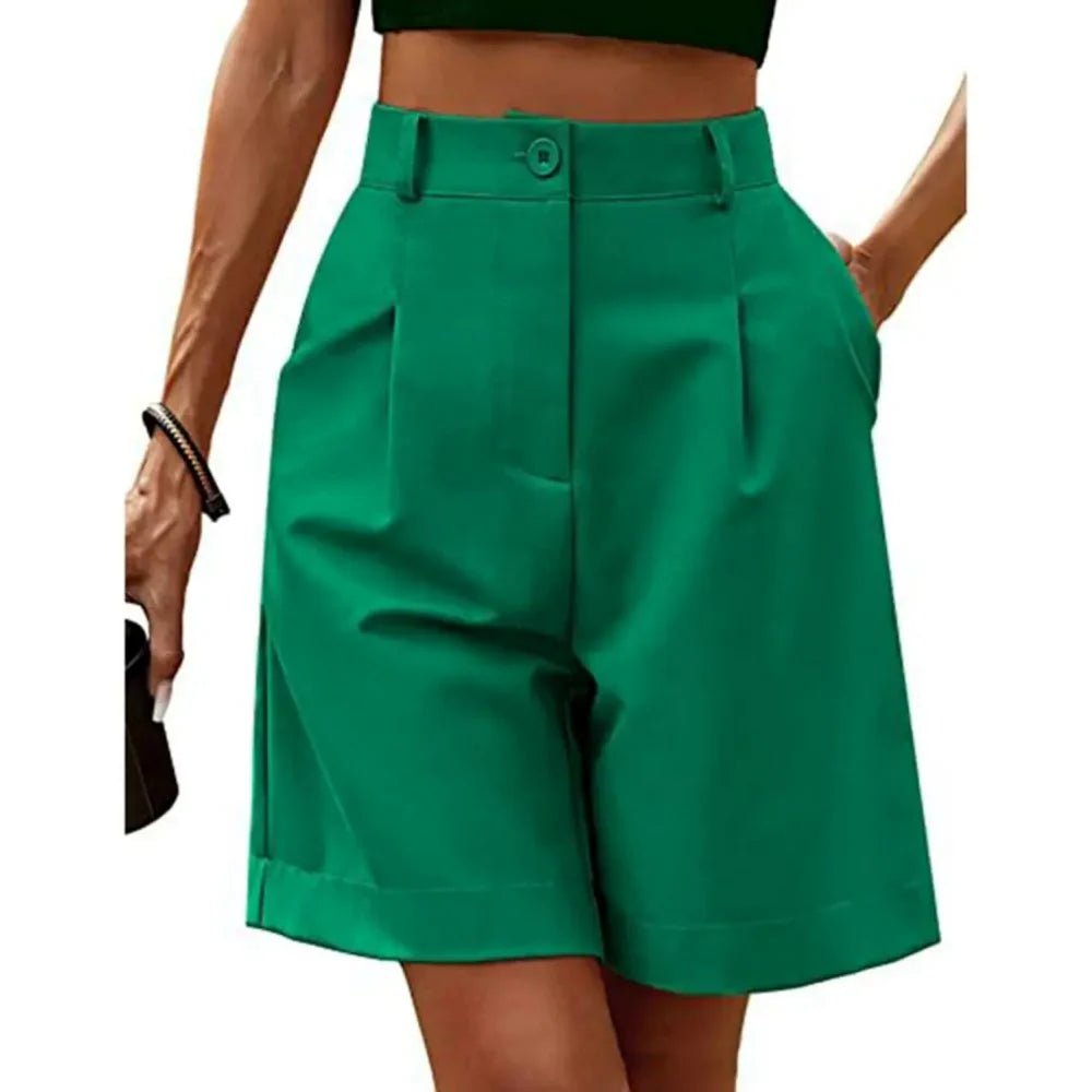 Luxe Wide Fit Shorts met Comfortabele Tailleband – Luchtig & Elegant – Octavia