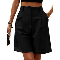 Luxe Wide Fit Shorts met Comfortabele Tailleband – Luchtig & Elegant – Octavia