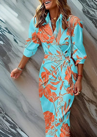 Wikkeljurk met Gestreept Design en Verstelbare Taille – Elegant & Veelzijdig – Ombraline