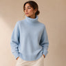 Oversized Dames Coltrui met Brede Col en Ruime Mouwen