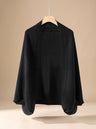 Oversized Dames Poncho Sjaal met Armgaten en Kasjmierlook