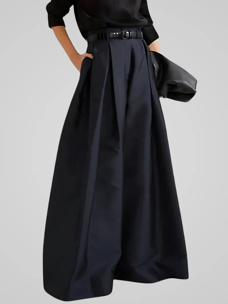 Maxi Rok-Broek met Hoge Taille en A-lijn Pasvorm – Elegant & Veelzijdig – Perrette