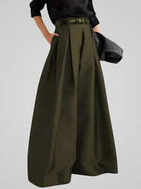 Maxi Rok-Broek met Hoge Taille en A-lijn Pasvorm – Elegant & Veelzijdig – Perrette