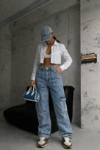 Cargo Jeans met Low-Rise en Straight Fit – Stoer & Urban – Quinty