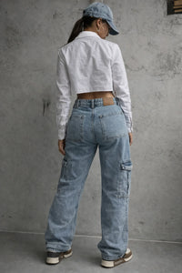 Cargo Jeans met Low-Rise en Straight Fit – Stoer & Urban – Quinty