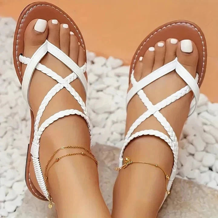 Gladiator Sandalen met Gevormd Voetbed en Verstelbare Bandjes – Stoer & Zomers – Romane
