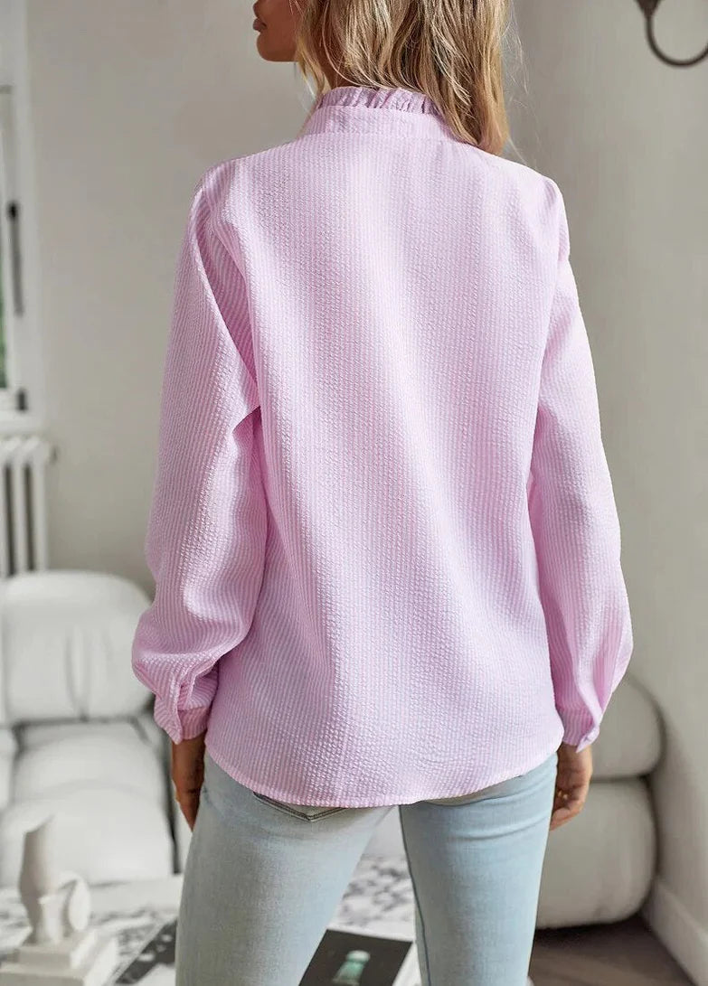 Dames Blouse met Knopen – Tijdloos & Stijlvol – Seralune