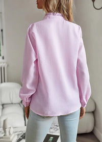 Dames Blouse met Knopen – Tijdloos & Stijlvol – Seralune