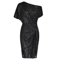 Asymmetrische Pailletten Wikkeljurk – Glamoureus & Elegant – Soléthine