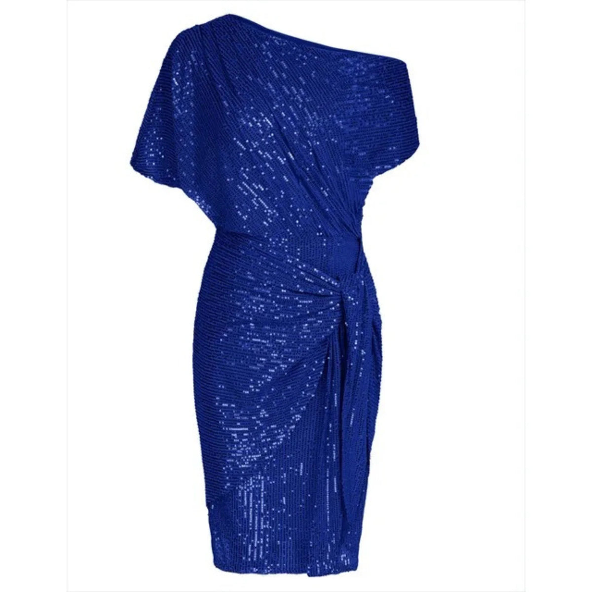 Asymmetrische Pailletten Wikkeljurk – Glamoureus & Elegant – Soléthine