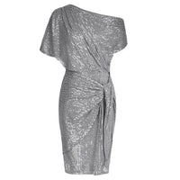 Asymmetrische Pailletten Wikkeljurk – Glamoureus & Elegant – Soléthine