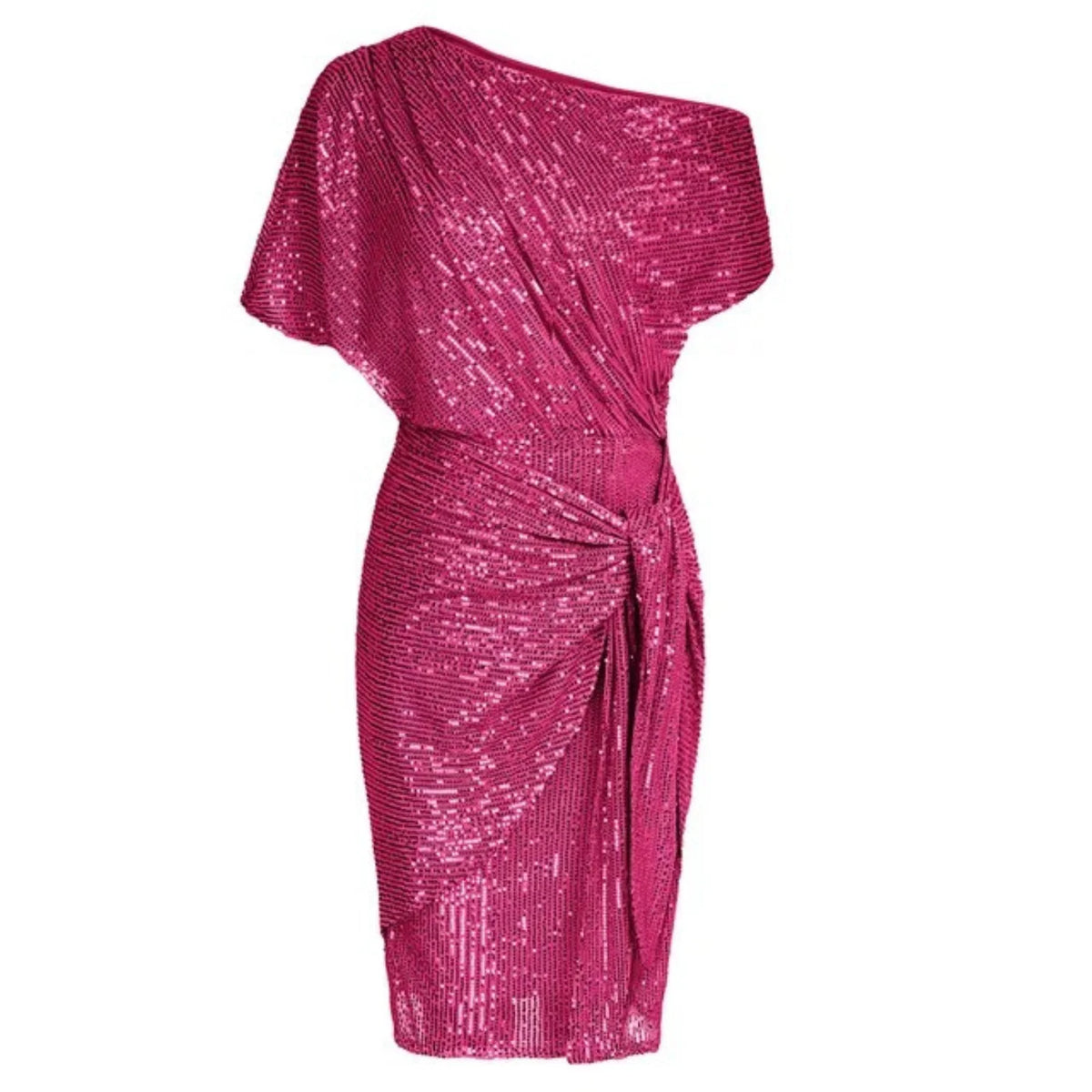 Asymmetrische Pailletten Wikkeljurk – Glamoureus & Elegant – Soléthine