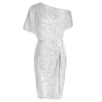Asymmetrische Pailletten Wikkeljurk – Glamoureus & Elegant – Soléthine
