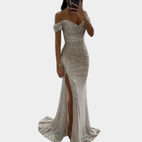 Lange Avondjurk met Split – Elegant & Verfijnd – Soléyane