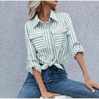Dames Gestreepte Blouse – Casual & Stijlvol – Mirelune