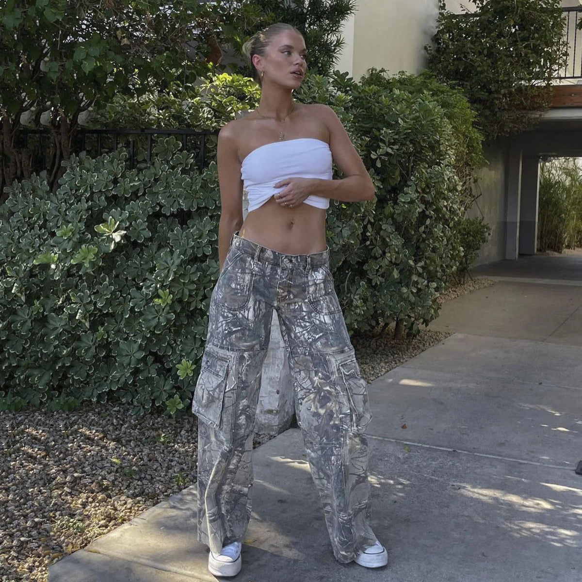 Cargo Broek met Camouflageprint – Stoer & Urban – Suze