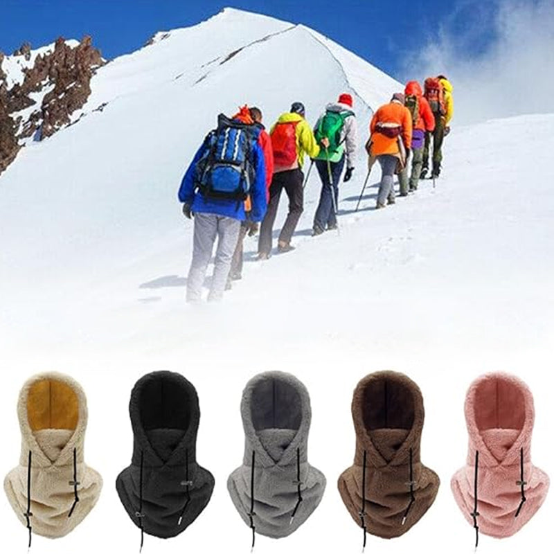 Teddy balaclava dames in beige, zwart, grijs, bruin en roze
