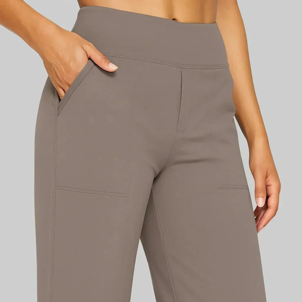 Comfort Fit Broek met Zachte Stretch en Brede Tailleband – Soepel & Veelzijdig – Tess
