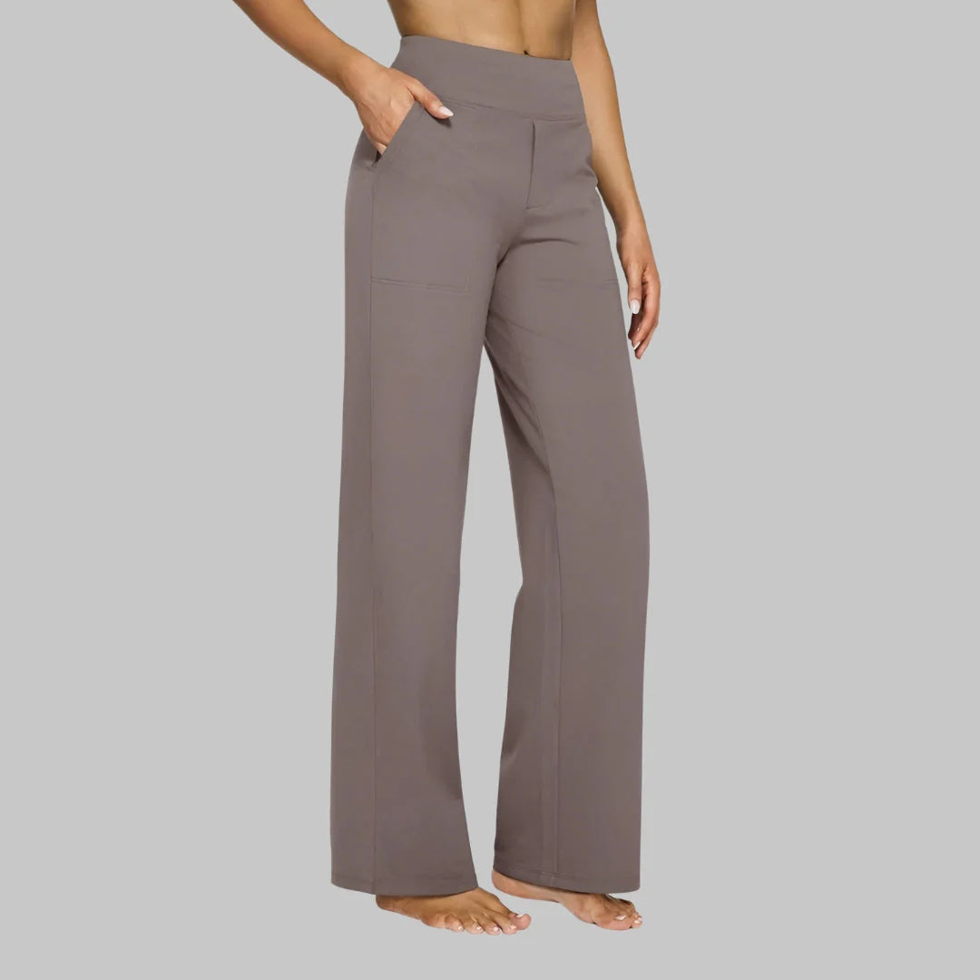 Comfort Fit Broek met Zachte Stretch en Brede Tailleband – Soepel & Veelzijdig – Tess