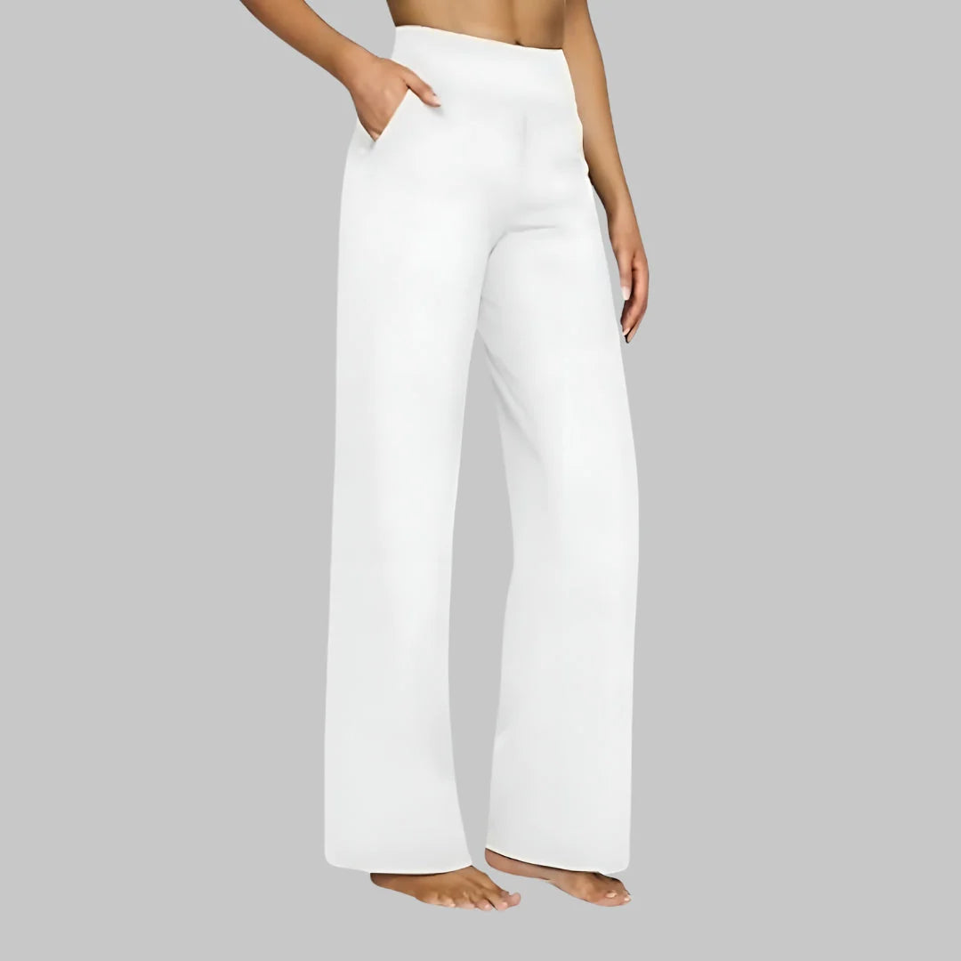 Comfort Fit Broek met Zachte Stretch en Brede Tailleband – Soepel & Veelzijdig – Tess