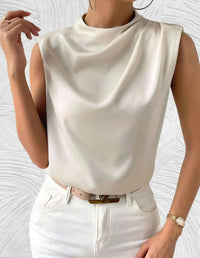 Elegante Mouwloze Blouse – Tijdloos & Vrouwelijk – Vaélisse