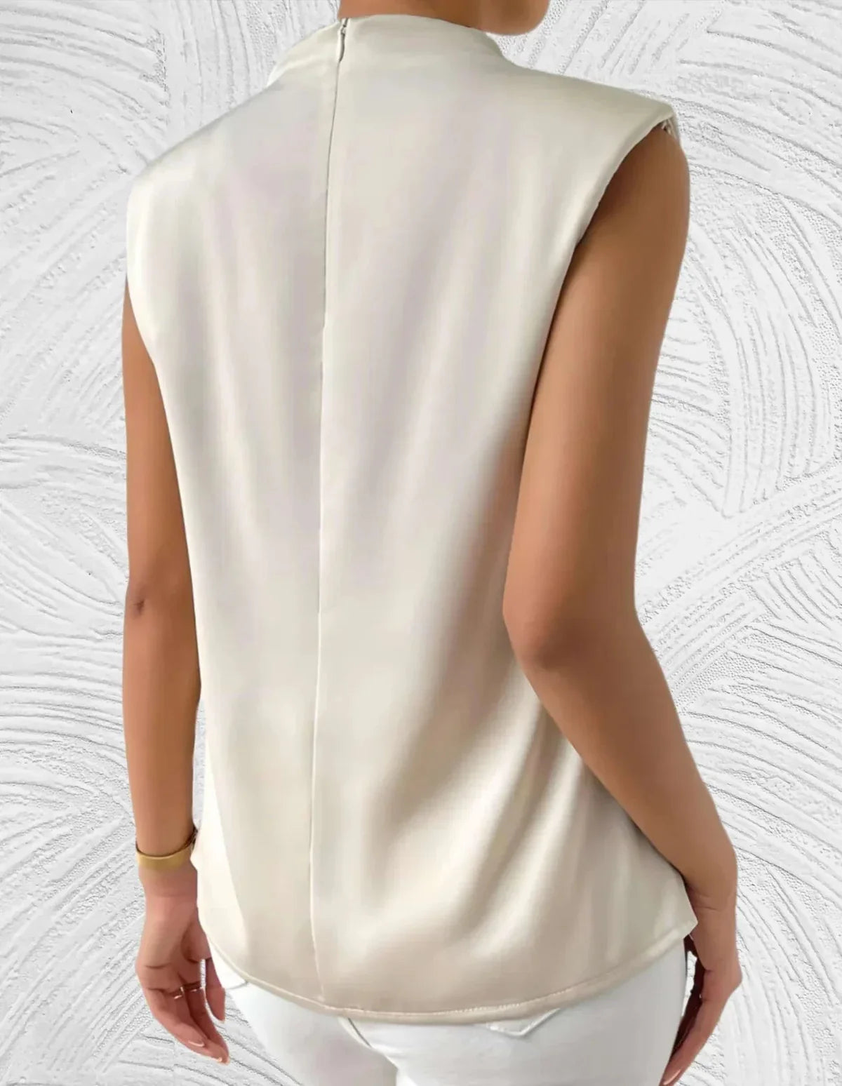 Elegante Mouwloze Blouse – Tijdloos & Vrouwelijk – Vaélisse