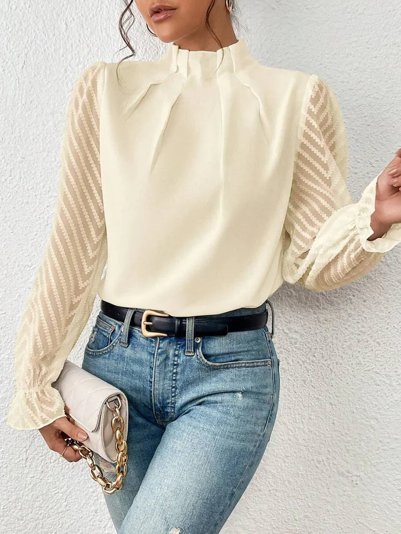 Dames Top met Lange Mouwen – Tijdloos & Comfortabel – Vaéllore