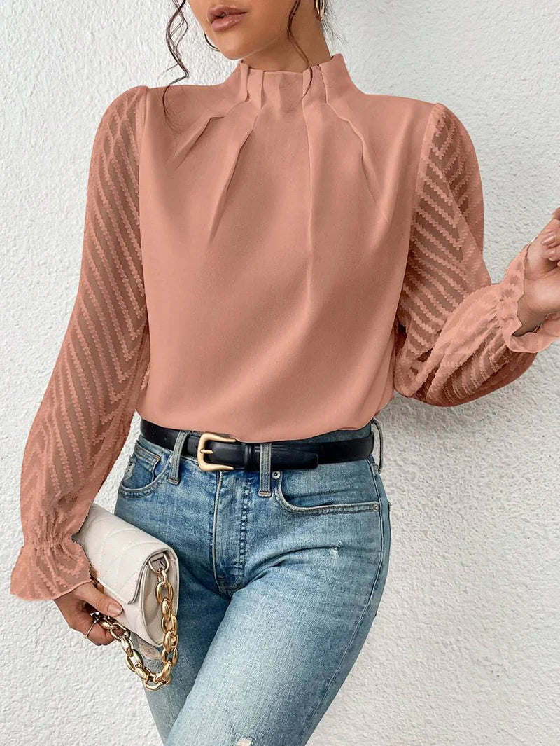 Dames Top met Lange Mouwen – Tijdloos & Comfortabel – Vaéllore