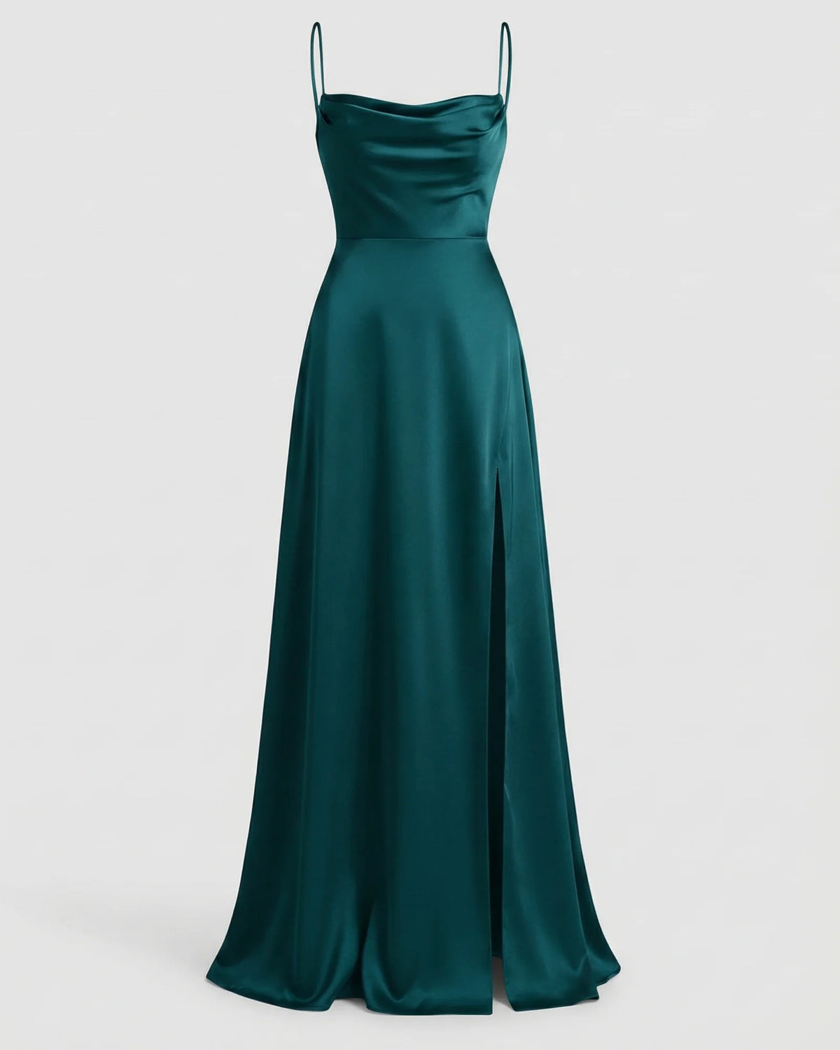 Dames Maxi Jurk met Hoge Split en Elegante Pasvorm – Stijlvol & Tijdloos – Vaésélisse