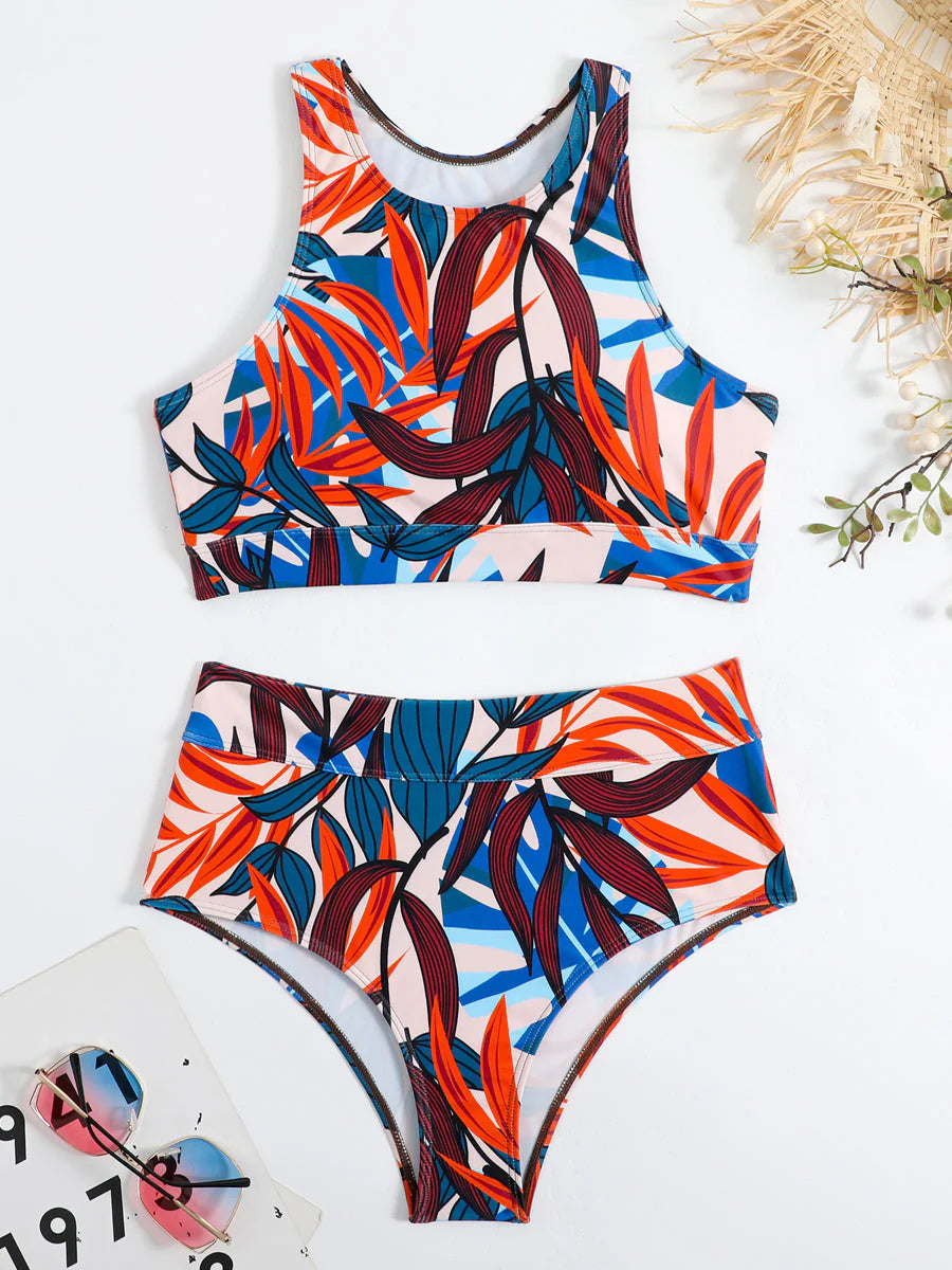 Dames bikini set met sportieve top en comfortabele pasvorm – sportief & modern – Zarélune