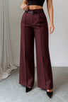 High-Waist Straight-Leg Broek met Regular Fit – Elegant & Veelzijdig – Veerle