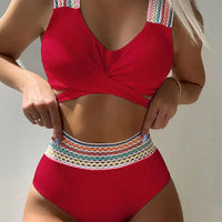 Dames bikini set met tweedelig design en comfortabele pasvorm – zomers & vrouwelijk – Veliréa