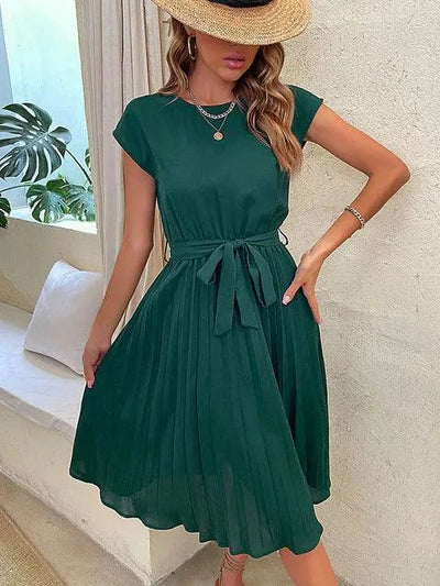 Dames Maxi Jurk met V-Hals en Soepelvallende Pasvorm – Elegant & Verfijnd – Virellora