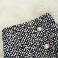 Dames Tweed Rok met Hoge Taille en Elegante Pasvorm – Klassiek & Verfijnd – Virelunea