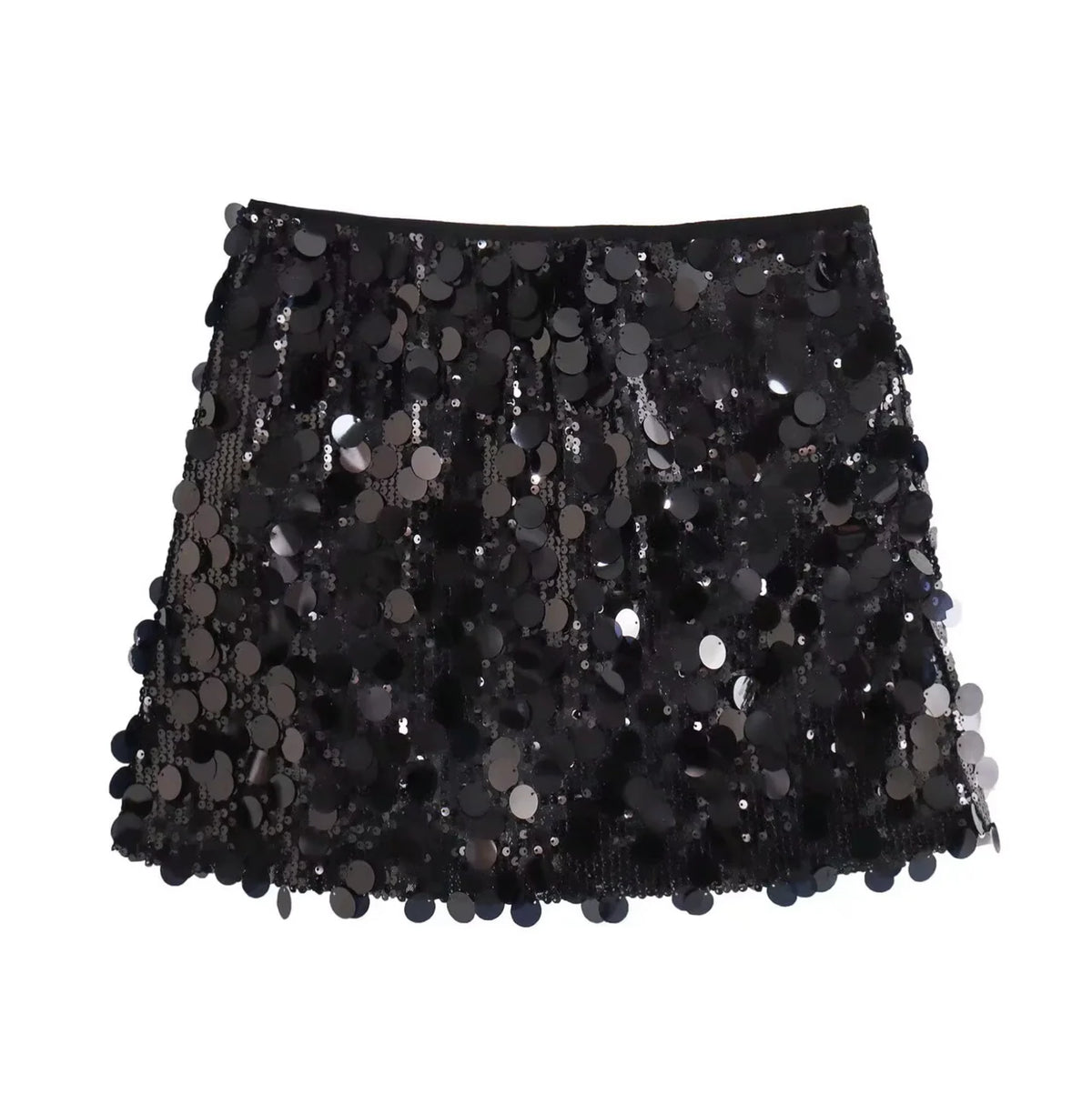 Dames Pailletten Minirok met Sprankelende Afwerking en Slim Fit Pasvorm – Glamoureus & Trendy – Vyrelisse