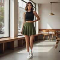 Dames Tennisrokje met Geïntegreerde Short en Sportieve Pasvorm – Comfortabel & Trendy – Xavielle