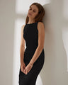 Cami Maxi Jurk met Structuur – Elegant & Verfijnd – Xélianne