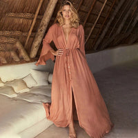 Dames Maxi Jurk met Elegante Pasvorm en Soepelvallend Design – Tijdloos & Vrouwelijk – Xyvessa