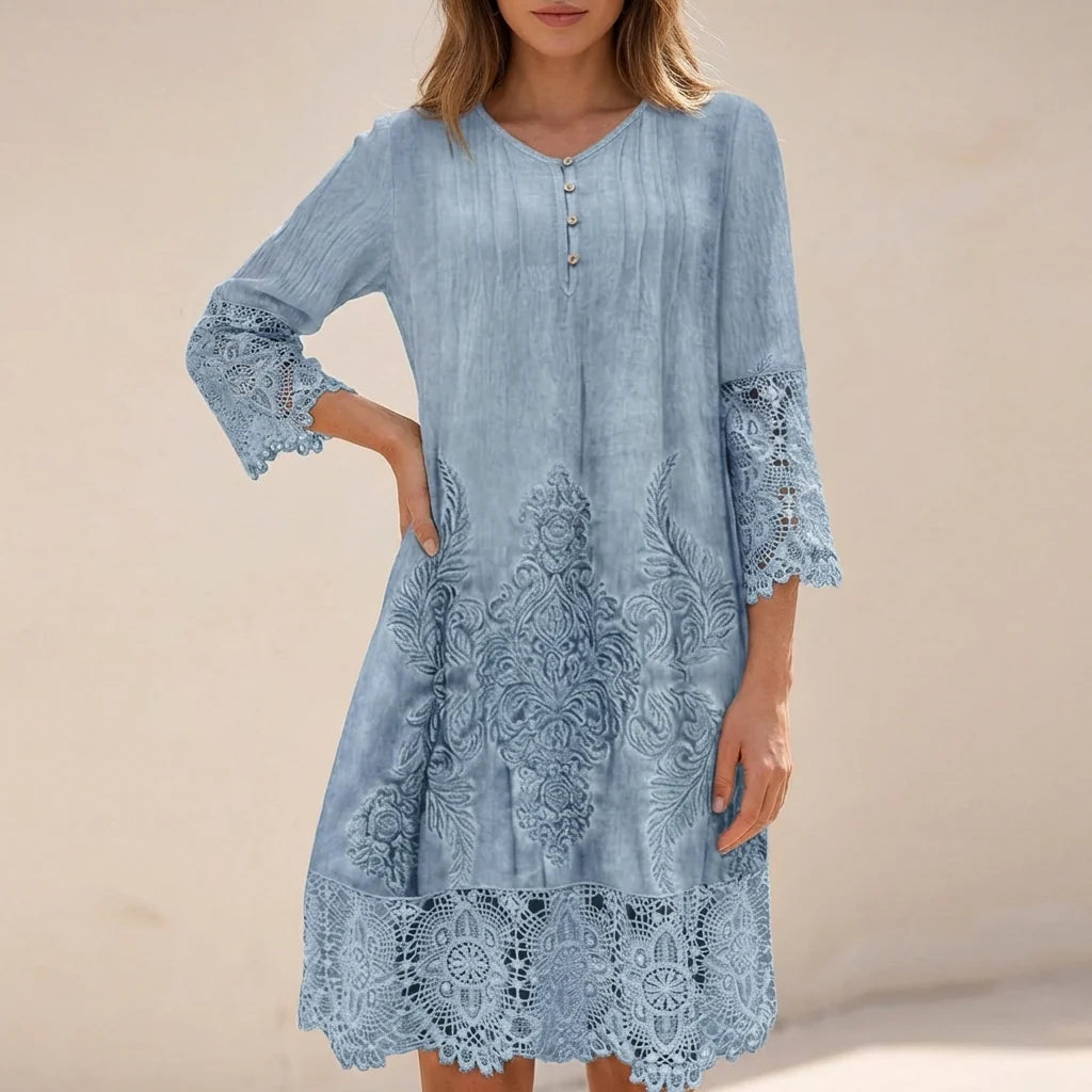 Bohemian Tuniekjurk met Borduursels – Luchtig & Elegant – Ysaloré