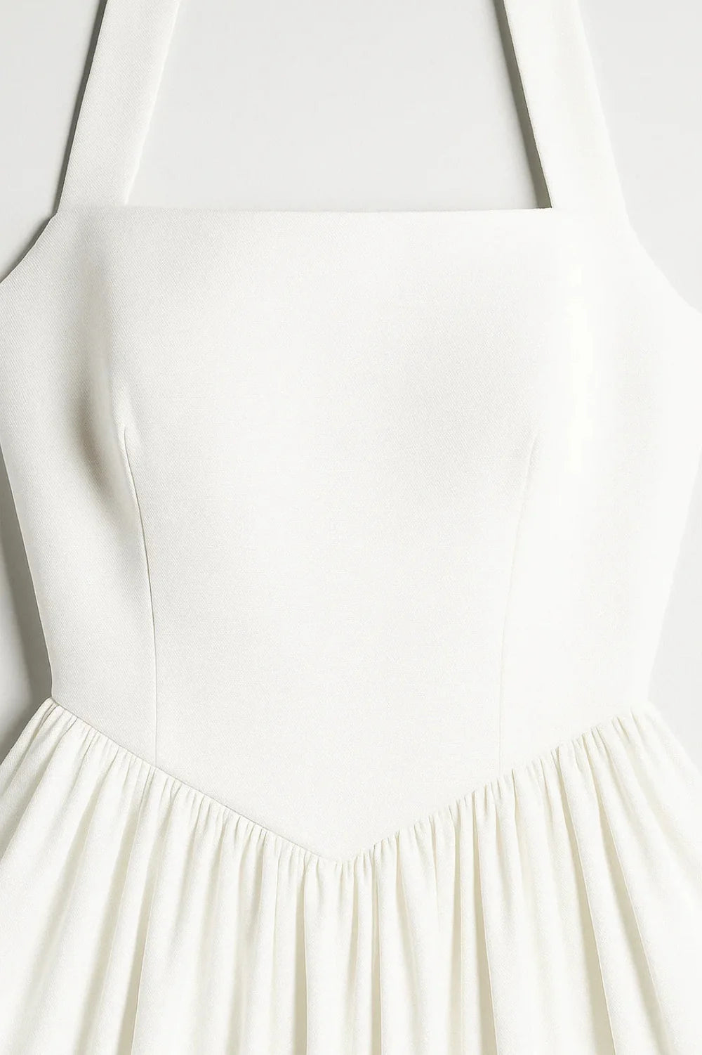 Dames Halter Midi Jurk met A-Lijn Pasvorm – Elegant & Feestelijk – Ysavélora