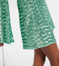 Glitter Mini Jurk met V-Hals en Wijde Mouwen – Feestelijk & Elegant – Yséllane