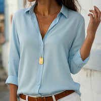 Damesblouse met Knoopjes en Kraag – Tijdloos & Elegant – Ysoria