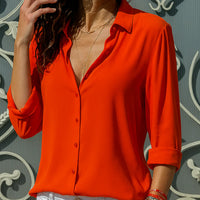 Damesblouse met Knoopjes en Kraag – Tijdloos & Elegant – Ysoria