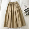 Dames Wijde Maxi Rok met Hoge Taille en Geplooide Afwerking – Elegant & Tijdloos – Zoravelle
