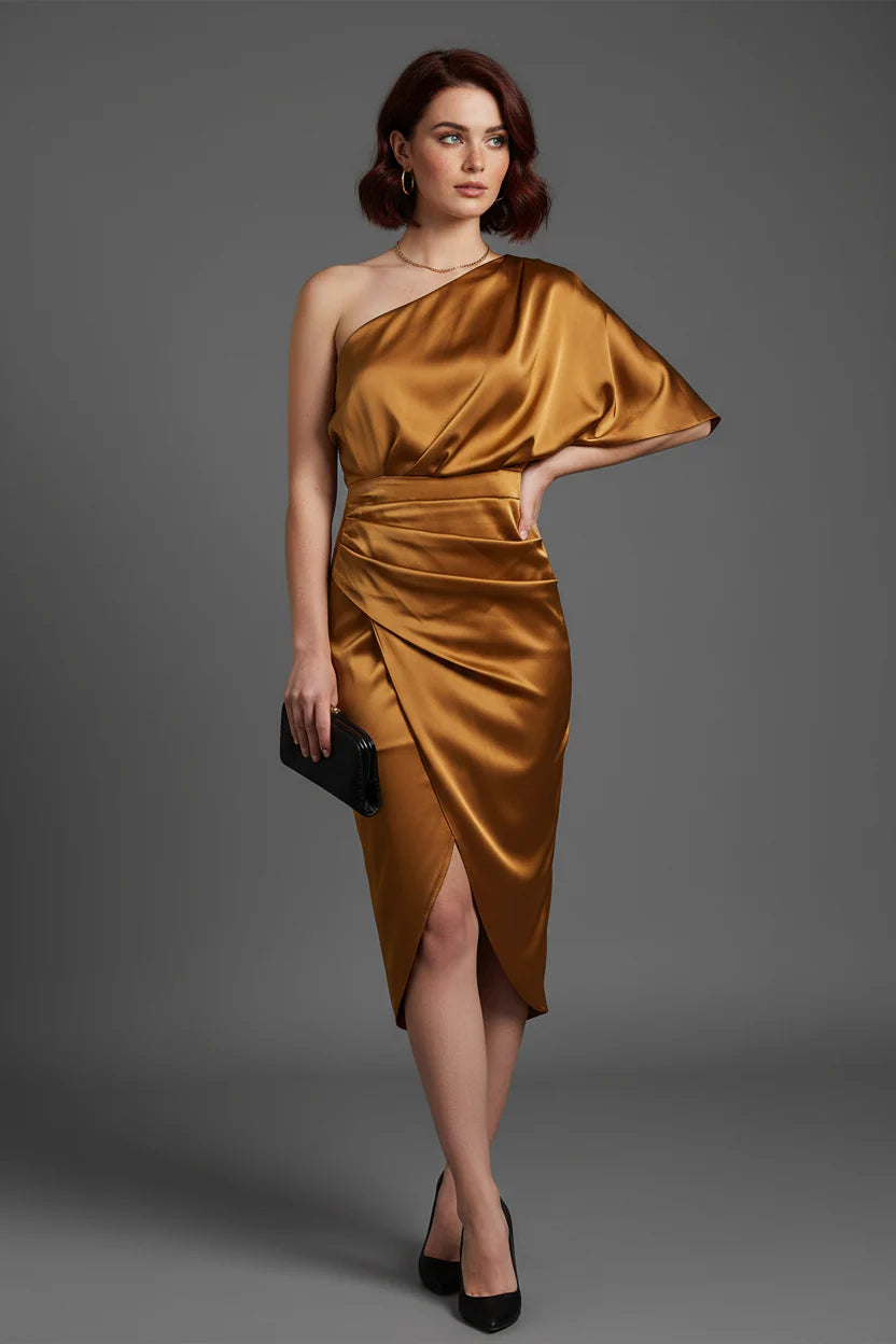 Dames Jurk met Plissé Rok en Elegante Pasvorm – Tijdloos & Vrouwelijk – Zoréline